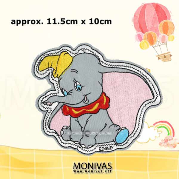 Disney Dumbo Elephant Iron-On Patch - MONIVAS