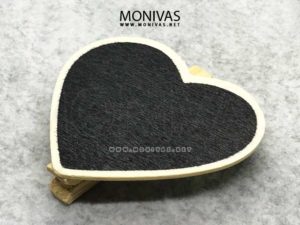 Wooden Memo Chalkboard Photo Peg Clip (Love Heart) (4pcs/Set)