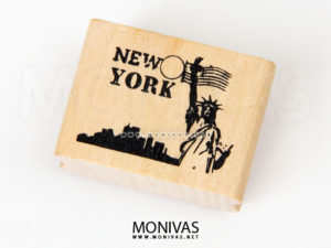 New York Statue of Liberty (Wooden Rubber Stamp)