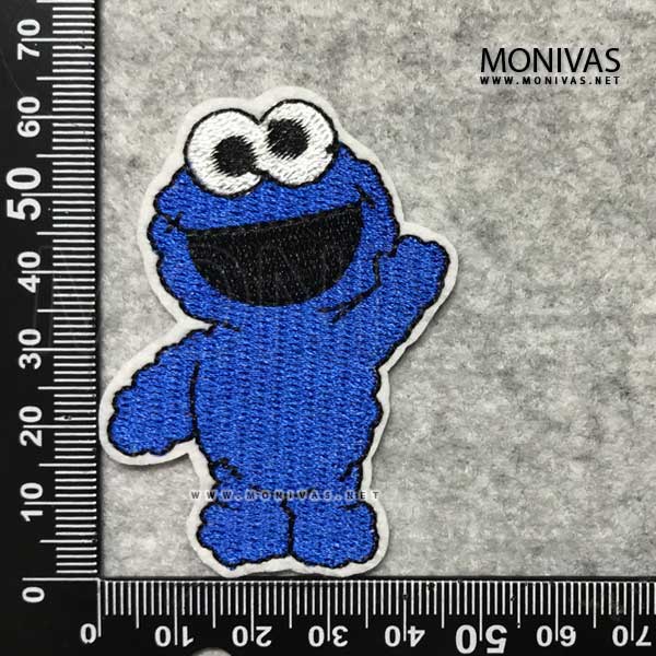 Baby Cookie Monster, Sesame Street Iron-On Patch - MONIVAS